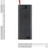 2 x AAA Battery Holder with cover and On/Off Switch