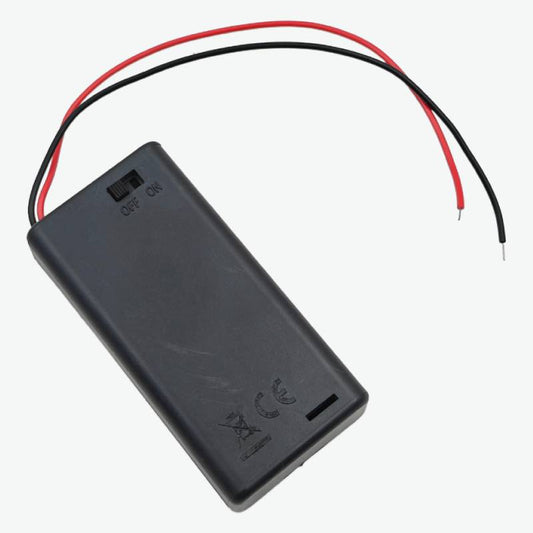 2 x AA Battery Holder with Cover and ON/OFF Switch