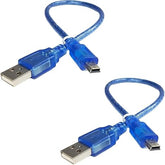 USB 2.0 A to USB 2.0 Mini B Cable for Arduino Nano, 30cm (Pack of 2)