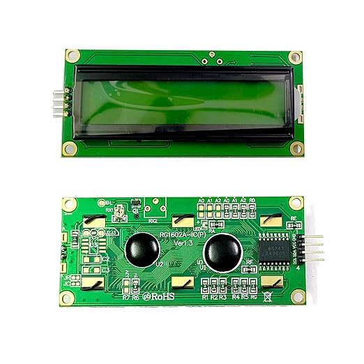 (16x2) Green LCD Display with I2C/IIC interface