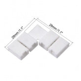 8mm LED Connector 2pin - Pack of 2