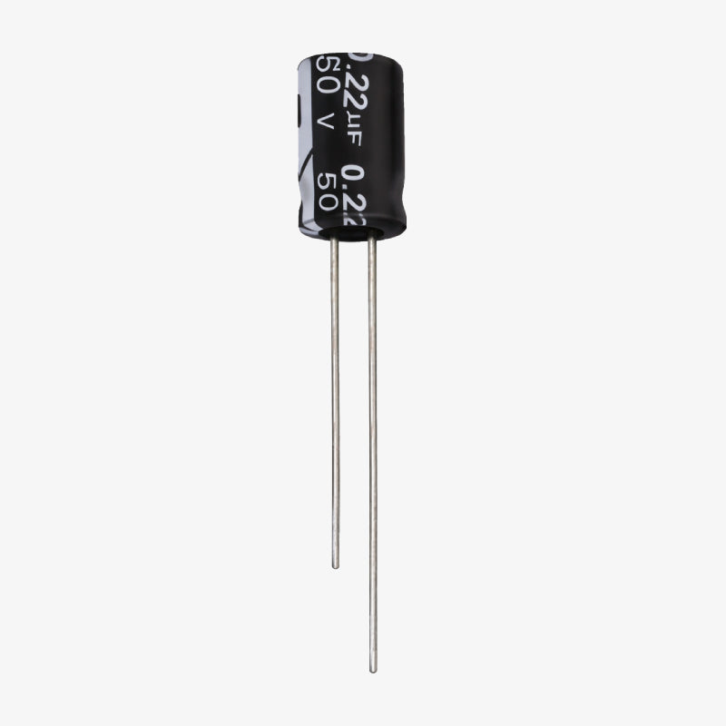 0.22uF 50V Aluminum Radial Electrolytic Capacitor