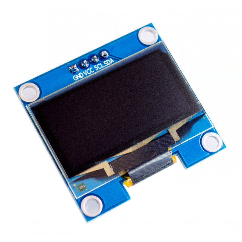2.44 cm (0.96 Inch) I2C/IIC 128x64 OLED Display Module 4 Pin - White Color
