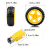 4× BO Dual Shaft 100RPM Motor + Tracked Wheel + Clamp Kit