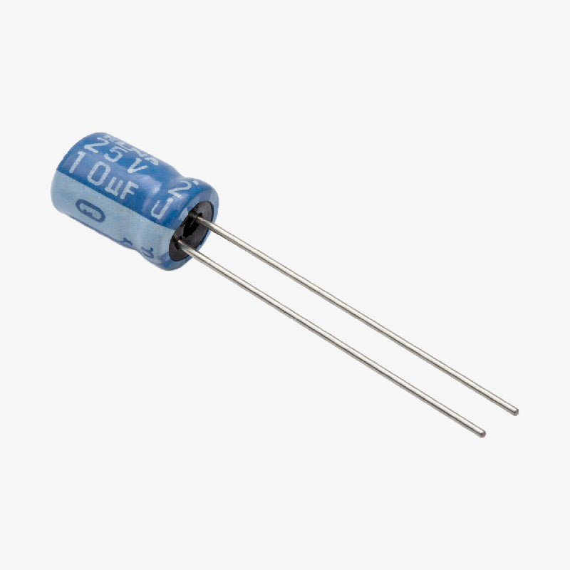 10uF 25V Aluminum Radial Electrolytic Capacitor