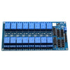ROBODIUM 16 Channel Relay Module Board, 12V DC, Industrial Control, MCU Compatible, 11x9x3cm