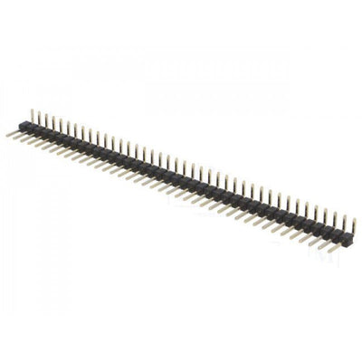 1x40 Pin 2.54mm Pitch Male Berg Strip (Right Angle) - Break Away Header