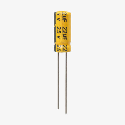 22uF 25V Aluminum Radial Electrolytic Capacitor