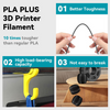 1.75mm Premium HS PLA+ Filament for 3D Printer (Raven Black)