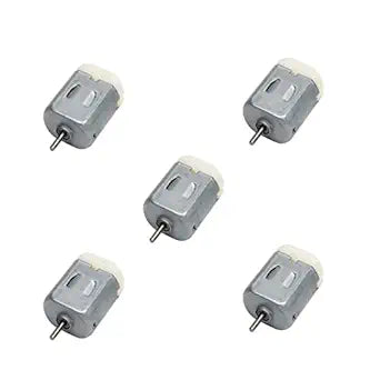 DC Electric Toy Motors (3–6V, 5000–10000 RPM) -( Pack of 5 )