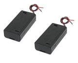 2xAA Battery Holder with Cover and ON/OFF Switch (Pack of 2)