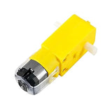 Dual Shaft DC Motor with 2 in 1 Tire Wheel 3-6V Dual Shaft Gear Motor Gearbox Engine for Arduino Smart Car and DIY Kits and Projects