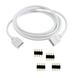 4 Pin LED Connector Extension Cable Cord for SMD 5050 3528 RGB LED Light Strip - 50 CM