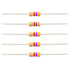 4.7K Ohm 1/4 Watt Carbon Film Resistor -5 Pieces Pack