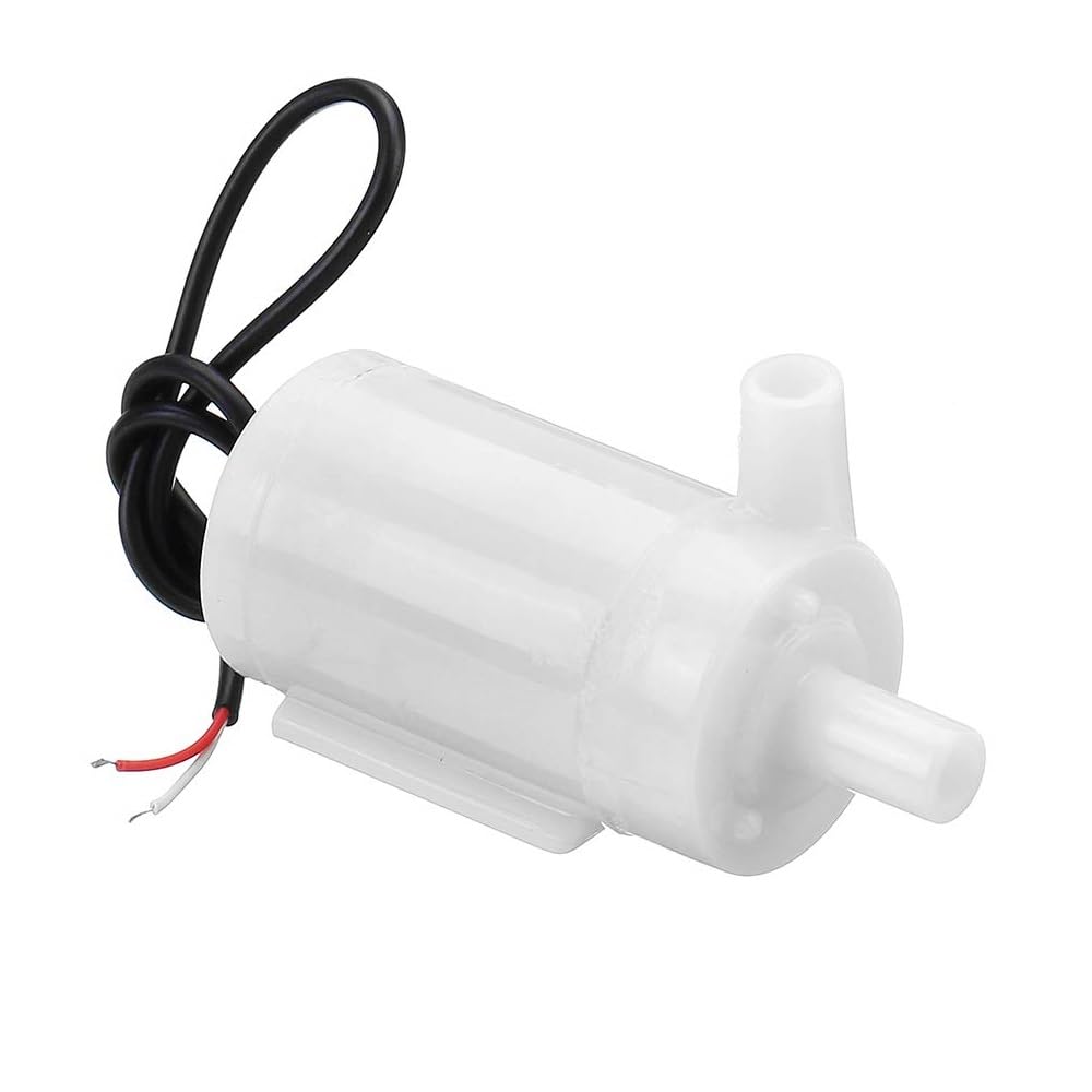Mini Submersible Water Pump, DC 3-9V, Low Noise, Dual Nozzle, for Aquarium and Fish Tank - Pack of 2