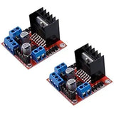 L298N Motor Driver Controller Board Module Dual H-Bridge DC Stepper Driver for Arduino (Pack of 2)