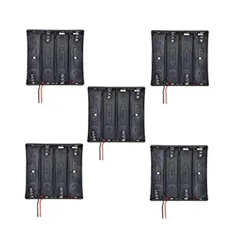 18650 Battery Holder - 4 CELL (Pack of 5) Without cover