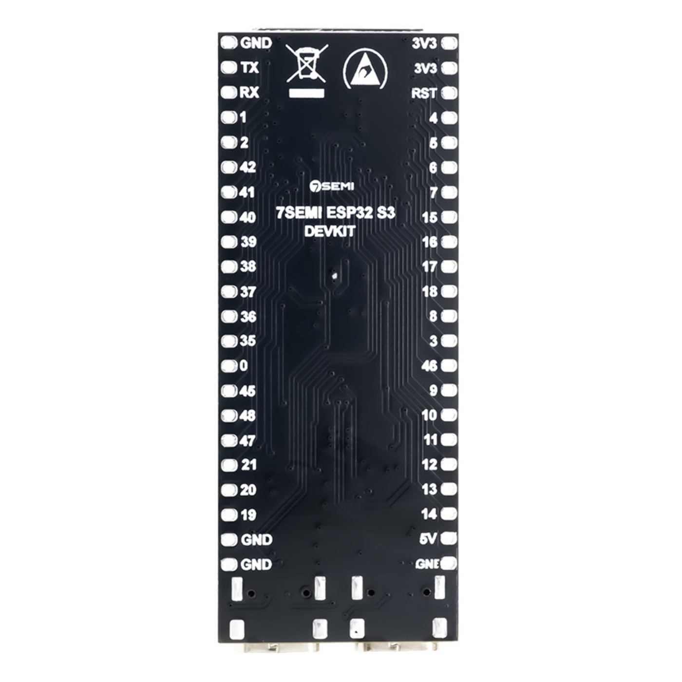 7Semi ESP32-S3-WROOM-1U-N16R8 WiFi Bluetooth Module with IPEX Connector 16MB Flash 8MB PSRAM