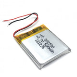 3.7V 500mAH (Lithium Polymer) Lipo Rechargeable Battery Model KP-502535