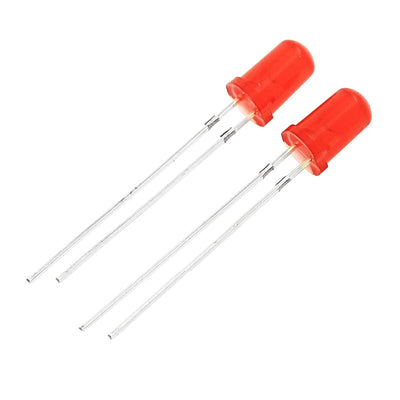 5mm Red  LED -  - 5 Pieces Pack