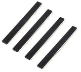 40×1 Pin Female Breakaway Header (Straight, 2.54 mm Pitch) - Pack of 4