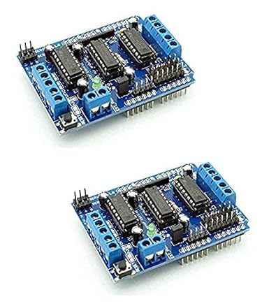 L293D Motor Driver Shield For Microcontrollers - 4 Channel Driver - Pack Of 2