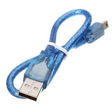 USB 2.0 A to USB 2.0 Mini B Cable for Arduino Nano, 30cm (Pack of 2)