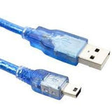 USB 2.0 A to USB 2.0 Mini B Cable for Arduino Nano, 30cm (Pack of 2)