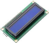1602 (16x2) LCD Display with I2C/IIC interface - Blue Backlight (Pack of 2)