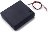 4 x AA Battery Holder with Cover and ON/OFF Switch - (Pack of 2)