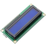 1602 (16x2) LCD Display with I2C/IIC interface - Blue Backlight (Pack of 4)