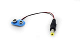 9V Battery Snap Cap with Male DC Jack Connector (Pack of 10)