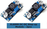 XL6009 DC- DC Adjustable Step UP Boost Power Converter Module - (Pack of 2)
