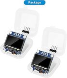 0.96 inch I2C 128x64 OLED Display Module (Blue, 4-pin) - Pack of 2