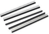 1x40 Pin 2.54mm Pitch Male Berg Strip (Right Angle) - Break Away Header (Pack of 5)