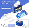 SG90 Micro Servo Motor with PCA9685 16 Channel Servo Motor Driver(Soldered) Combo (5 SG90 Motors + 1 PCA9685 Board)