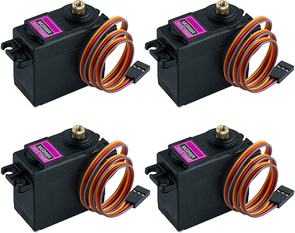 MG996R Metal Gear Servo Motor - 180 Degree (Pack of 4)