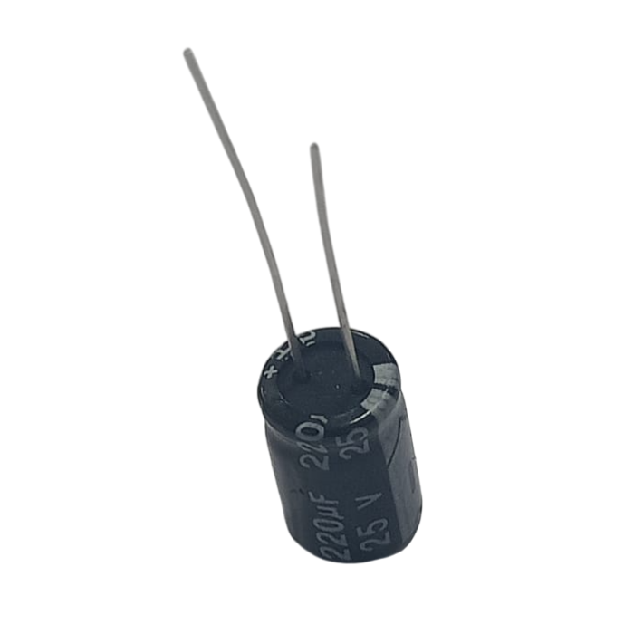220µF 25V Electrolytic Capacitor