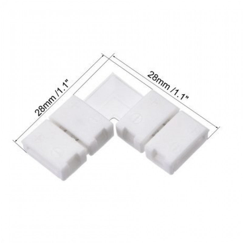 8mm LED Connector 2pin - Pack of 2