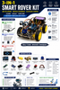 3-IN-1 Smart Rover Kit - Line Following, Obstacle Avoidance & Bluetooth Control (Arduino)