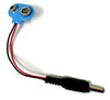 Arduino Power Connector Combo Kit (DC Female Jack + 9V Battery Snap Cap with Male DC Jack Connector + DC Male Plug)