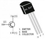 BC547 NPN 45V 100mA Transistor
