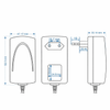 ROBODIUM 5V 1A DC Power Supply Adapter, SMPS Based, 100-240V AC Input, Center Positive, Regulated Output, Indian Socket Compatible