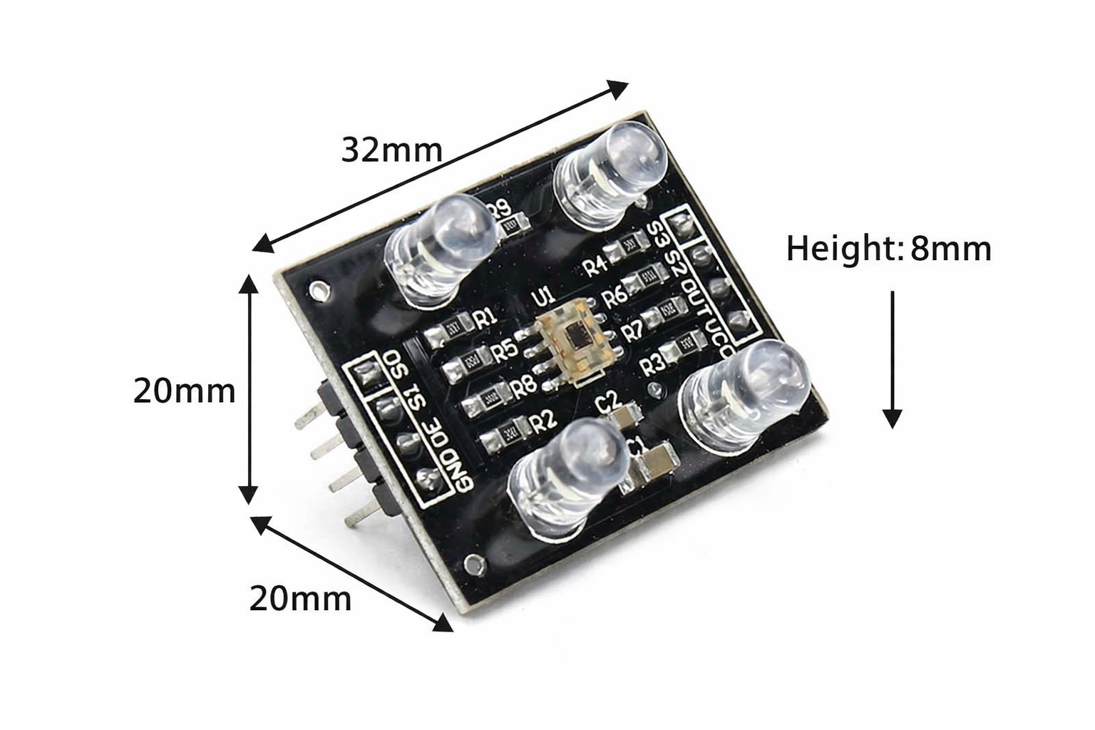 Color Recognition Sensor Module TCS3200D/TCS2300