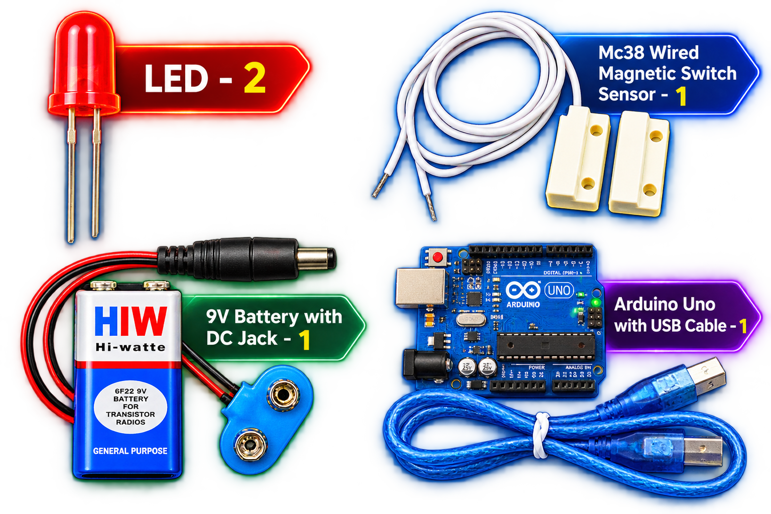 ROBODIUM Magnetic Door Alarm Kit