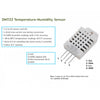 ROBODIUM DHT22 AM2302 Digital Temperature and Humidity Sensor, 3.3-5.5V DC, 33x15.5x8mm, 3g, Operating Range 0-100% RH, Accuracy 2% RH
