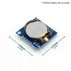 ROBODIUM DS1307 Real Time Clock RTC Module with AT24C32 EEPROM Memory, I2C Interface, 27x28x8.4mm