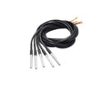 ROBODIUM DS18B20 Waterproof Digital Temperature Sensor Probe, 1-Wire Interface, -55C to 125C Range, 1 Meter Cable, 6mm x 30mm Probe, Stainless Steel, 0.5C Accuracy