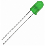 Green LED5mm - Diffused - 5 Pieces Pack