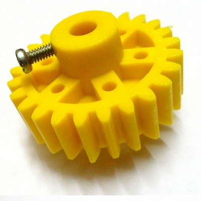 Yellow Plastic Gear Small 25/6 mm OD/ID